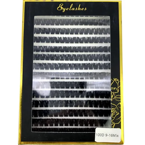 Miniatura 7 de 30D/40D/50D/60D/80D Pestañas de visón 280 Paquetes Extensión de pestañas naturales 3D Rusia Volumen Individual Pestañas en racimo Maquillaje