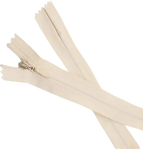 Miniatura 29 de Leekayer Cremallera invisible de 14 pulgadas para costura artesanal, bolsa de vestir 3# beige gris 14.0 in, cremallera oculta de nailon para Beige
