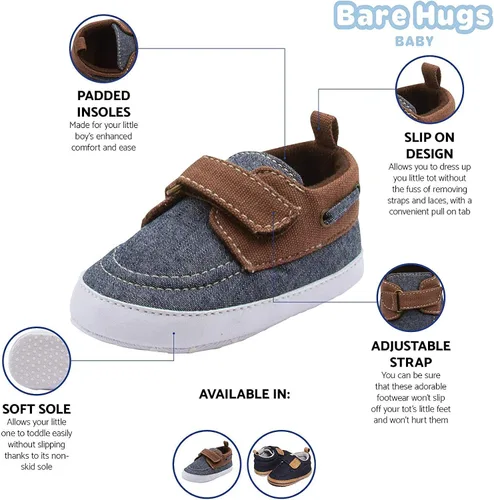 Miniatura 4 de BARE HUGS Mocasines de estilo de zapato de barco para bebés (ver más colores y tamaños)
