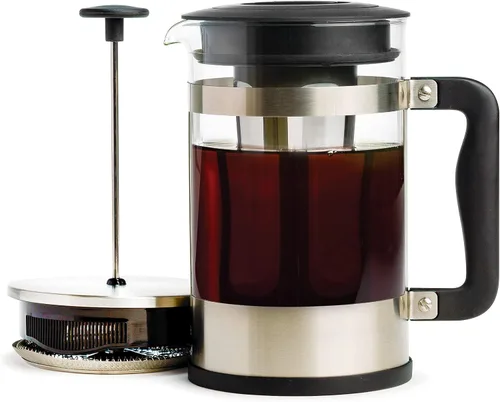 Miniatura 8 de Primula Kedzie - Cafetera helada de lujo con mango de agarre cómodo, jarra de vidrio duradera, filtro de malla extraíble, 6 tazas, acero inoxidable