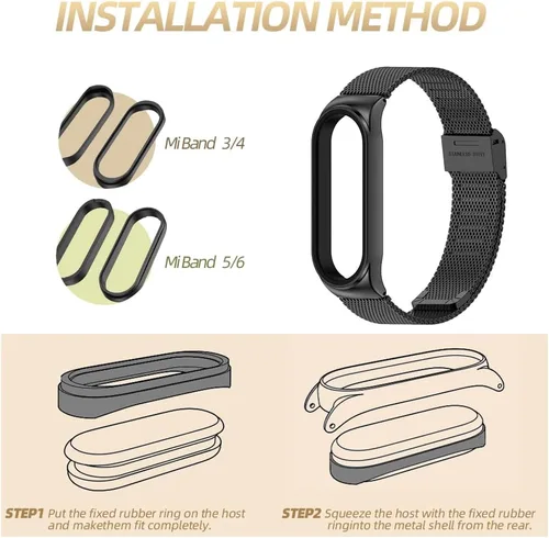 Miniatura 6 de Correa para Xiaomi Mi Band 5 Mi Band 6 Correa de repuesto transpirable para Band 4/Mi Band 3 Smartwatch Straps Pulsera Pulsera para Mujeres Hombres
