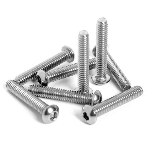 Miniatura 4 de Tuercas y pernos de remache de acero inoxidable 1/4-20 y pernos de 1" de cabeza de botón con tornillos de casquillo de tuerca de 1/4-20 Arandelas