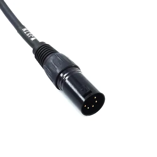 Miniatura 5 de WJSTN Cable de audio XLR hembra de 3 pines a macho XLR de 5 pines, cable adaptador DMX512, 6 pulgadas, paquete de 2