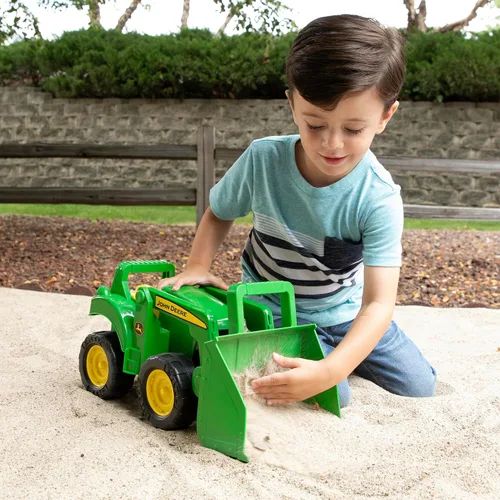 Miniatura 5 de TOMY Big Scoop John Deere - Juguete de tractor con cargador – Juguetes de tractor John Deere con licencia oficial – 15 pulgadas – Juguetes de arena