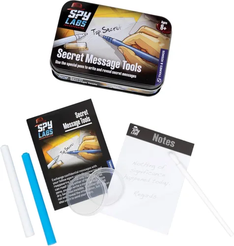 Miniatura 5 de Thames & Kosmos Spy Labs Inc: Herramientas de mensajes secretos intercambian información confidencial con bolígrafos secretos Herramientas