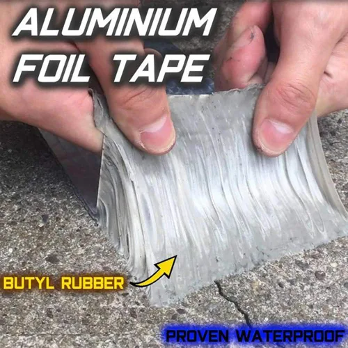 Miniatura 8 de Cinta de goma butílica, Cinta de papel de aluminio sellada, Banda autoadhesiva sellada impermeable, Cinta de reparación flexible, para grietas