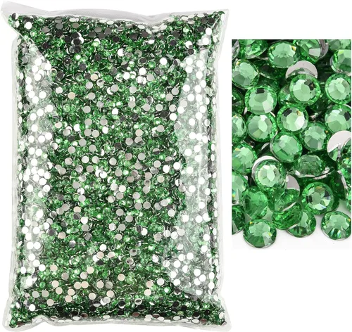 Miniatura 20 de 50000 piezas de diamantes de imitación con parte posterior plana, resina sin termoadhesión, gran cantidad al por mayor para manualidades, bricolaje