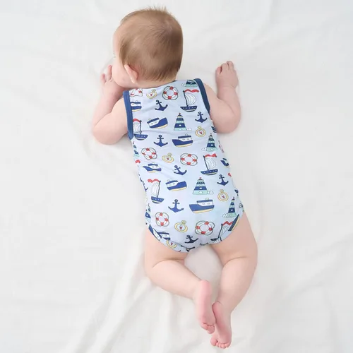 Miniatura 57 de pureborn Mameluco de algodón súper suave para bebés niños y niñas de 0 a 24 meses