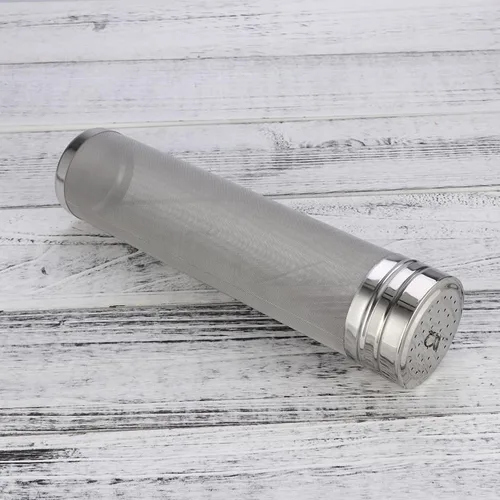 Miniatura 5 de SHOWERORO Cartucho de filtro de cerveza de acero inoxidable de 12 pulgadas colador de malla para elaboración de vino casero y herramienta