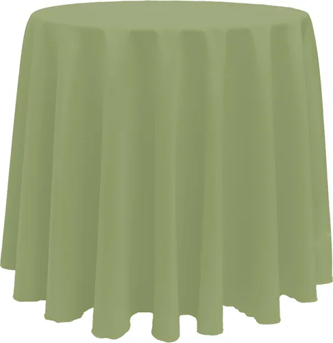 Miniatura 22 de Ultimate Textile Mantel redondo de lino de poliéster de 96 pulgadas, color verde oliva