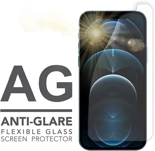 Miniatura 5 de Armor Protector de pantalla de cristal flexible para iPhone 12 Pro Max, antiluz azul con antirreflejos