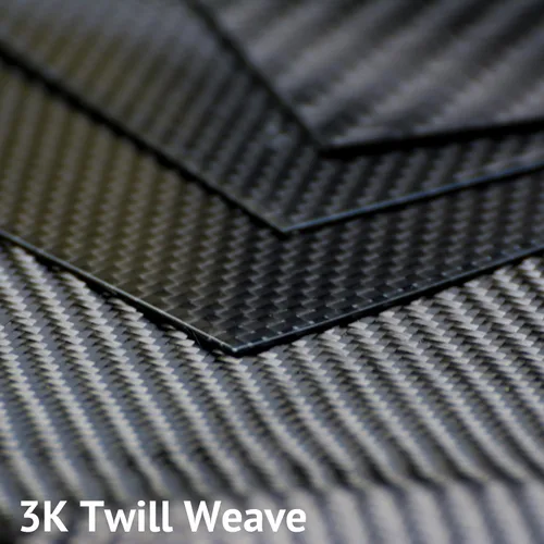 Miniatura 3 de Hoja de Fibra de Carbono 1mm, 3mm, o 5mm de Grosor; Hojas de Fibra de Carbono Placa de Fibra de Carbono Twill Weave Panel de Fibra de Carbono