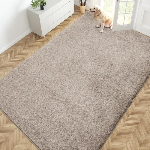 Miniatura 13 de PURRUGS Alfombra de área de fácil cuidado de 4 x 6 pies, antideslizante, lavable a máquina, tapete para puerta de perro, resistente a las manchas