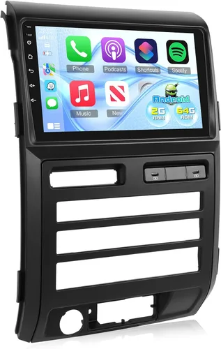 (Para manual y automático AC) Pantalla de 9 pulgadas para Ford F150 Radio 2009 2010 2011 2012, 2+64G Android pantalla táctil F150 estéreo de coche,