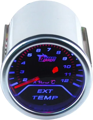 Miniatura 13 de Puntero de motor de auto E Support, calibrador con barras indicadoras de aumento y lentes grises, de 2 pulgadas, Tacho Gauge