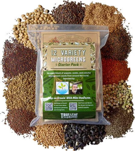 Miniatura 2 de Kit de semillas de microverdes de 12 variedades - Semilla de brócoli para germinado más rábano morado, remolacha, microverdes de girasol, guisantes