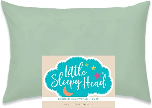 Miniatura 34 de Little Sleepy Head Funda de almohada para niños pequeños, 100% algodón y funda de almohada hipoalergénica para almohada de niños pequeños, funda