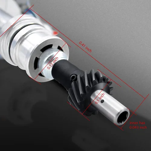 Miniatura 5 de MAS Distribuidor HEI completo bobina 65K 7500 RPM compatible con bloque pequeño Ford SBF 5.8 L 351W Windsor 8 cilindros un cable instalación tapa