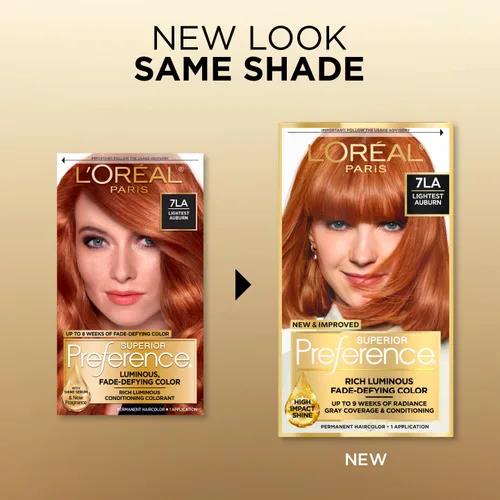 Miniatura 74 de L'Oreal Paris Superior Preference - Tinte permanente luminoso que desafía la decoloración, tinte para el cabello hasta 9 semanas de resplandor, 09