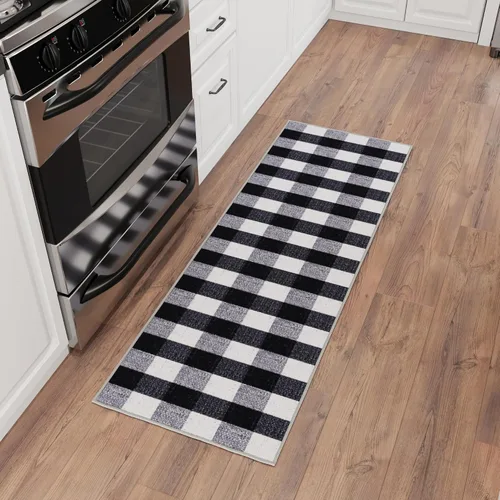 Miniatura 55 de Ottomanson Alfombras de 5 x 6 pies 6 pulgadas para sala de estar, alfombra de área para dormitorio, antideslizante, duradera y grande para zonas