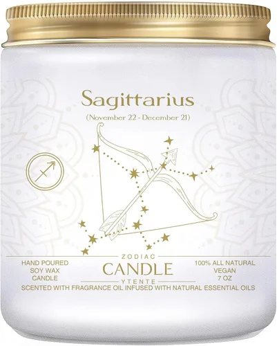 Miniatura 7 de Velas de Signo del Zodiaco, Velas con Signo de Cristal del Zodiaco, Velas Perfumadas de Astrología Regalos para Mejores Amigos para Mujeres, Hombres
