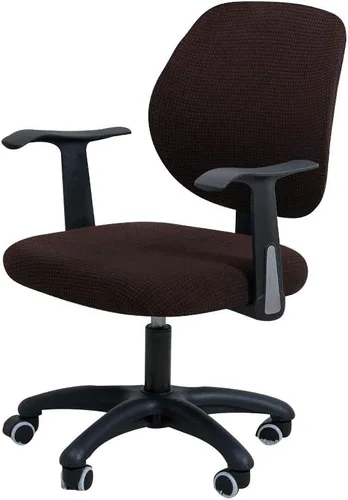 Miniatura 14 de Forcheer - Fundas elásticas para silla de oficina de Jacquard, resistentes al agua, 2 piezas para sillas de escritorio o de la computadora