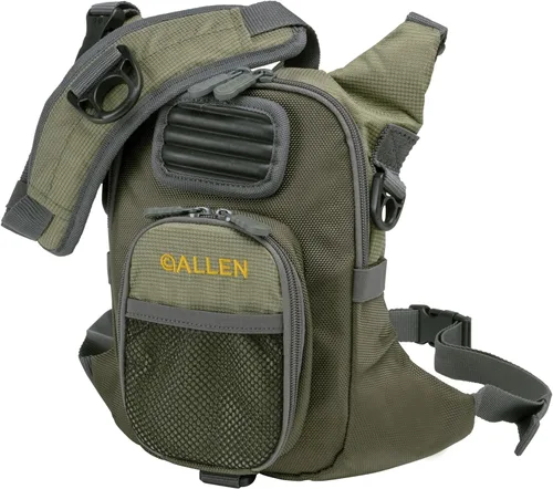 Miniatura 9 de Paquete de Pecho para Pesca Fall River, Se Adapta a Hasta 2 Cajas de Aparejos/Moscas, 152 Pulgadas Cúbicas / 2.5 L Verde oliva