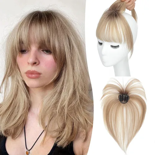 Miniatura 7 de Flequillo con Clip, Flequillo de Cabello con Clip, Flequillo Falso, Flequillo con Clip, Flequillo con Clip de Cabello Humano Real, Postizos Ombre