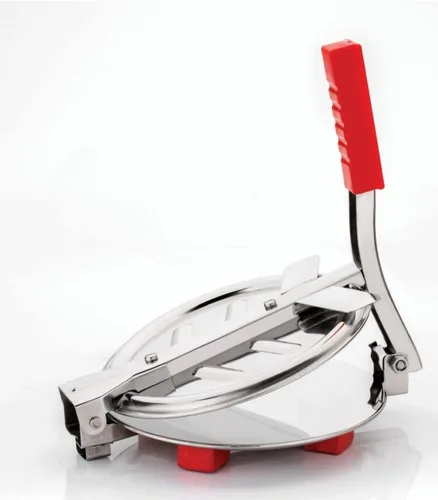 Miniatura 5 de Prensa de tortilla, Quesadilla / Roti Maker (6.5 pulgadas de diámetro) Máquina de prensa Puri de aluminio modelo pesado con asa, prensa manual Roti