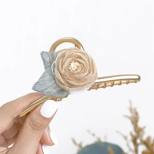 Miniatura 5 de Bohend Pinza para el pelo de flor grande, antideslizante, grueso, fuerte, accesorios de peinado para mujeres y niñas