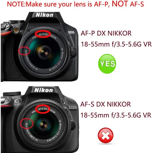 Miniatura 7 de Tapa de lente D3500 y filtro UV digital multicapa de cristal delgado para Nikon D3500 D3400 D5600 con lente AF-P de 0.709-2.165 in, para Sony