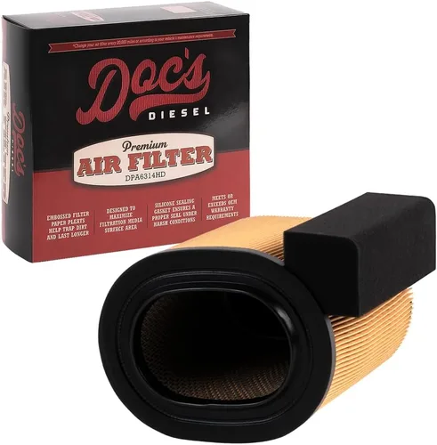 Doc's Diesel Filtro de aire de motor DPA10580 | Compatible con Ford 6.7L Powerstroke F250, F350, F450, F550 2017-2019 | Reemplaza FA1927