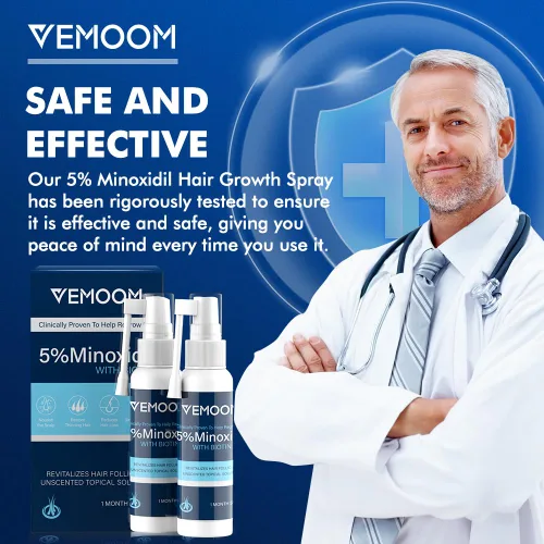 Miniatura 6 de Spray para el crecimiento del cabello de minoxidil al 5% para mujeres y hombres, tratamiento eficaz contra la pérdida de cabello para el nuevo