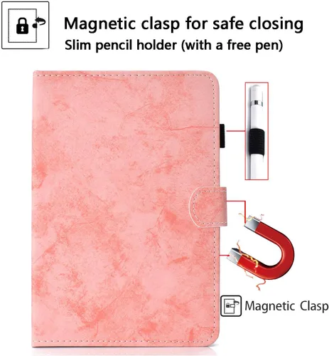 Miniatura 2 de Funda universal de piel sintética para tablet de 7 pulgadas, con bolsillo para tarjetero para Samsung Galaxy Tab A 7.0, Tab 3/E Lite 7, Tab 2/3/4