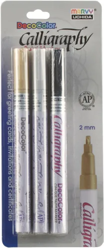 Marvy DecoColor - Marcadores de pintura para caligrafía