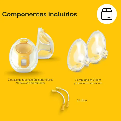 Miniatura 9 de Vasos de colección manos libres Medela, compatibles con los extractores de leche Freestyle Flex, Pump in Style con MaxFlow y Swing Maxi eléctricos