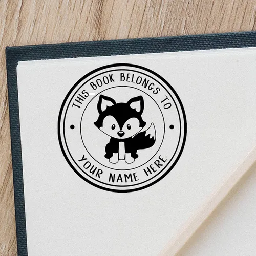 Miniatura 8 de Sello de nombre de libro de biblioteca personalizado, pertenece a un nombre personalizado para maestro de biblioteca o nombre personalizado de The