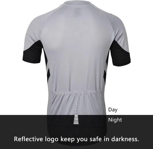 Miniatura 10 de ARSUXEO Camiseta de ciclismo de manga corta para hombre 636