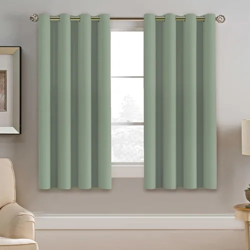 Miniatura 119 de H.VERSAILTEX - Cortinas blackout con aislamiento térmico y ojales en la parte superior, para patios, puertas correderas y división de habitaciones