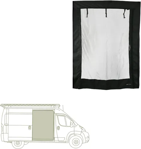 VanEssential Cierre Magnético con Malla para Puerta Corredera Diseñado para Ram Promaster Van