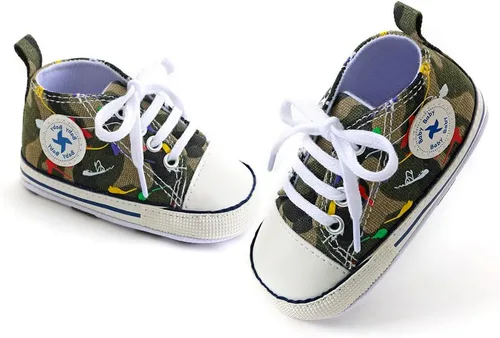Miniatura 89 de Zapatos deportivos de lona de lona para bebés y niñas, suela antideslizante suave, suela antideslizante