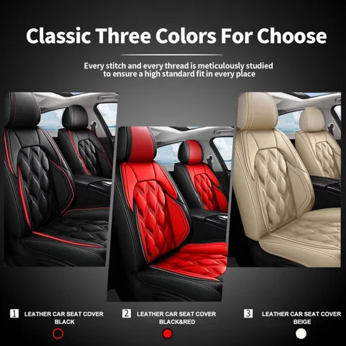 Miniatura 7 de AOMSAZTO Funda de Asiento de Coche 2 Asientos Delanteros Compatible con Subaru Forester 1998-2025 2026, Protector de Asiento de Coche de Cuero
