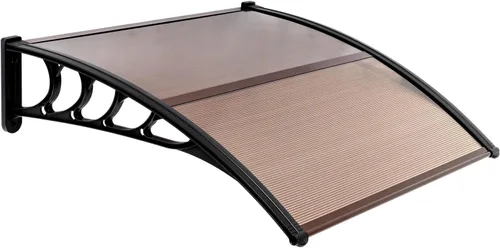 Miniatura 22 de Toldo para puerta de ventana de 40 x 40 pulgadas, cubierta de policarbonato para puerta de entrada, toldo exterior para ventana exterior, UPF 50+, 2