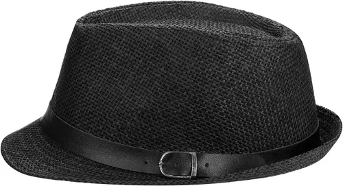 Miniatura 24 de Sombrero de vaquero de paja para hombres y mujeres, sombrero de sol de ala ancha, sombrero de vaquera Panamá con correa para la barbilla, sombrero