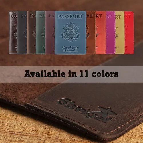 Miniatura 5 de funda para pasaporte unisex, Verde (Green Vintage)), 641171659699