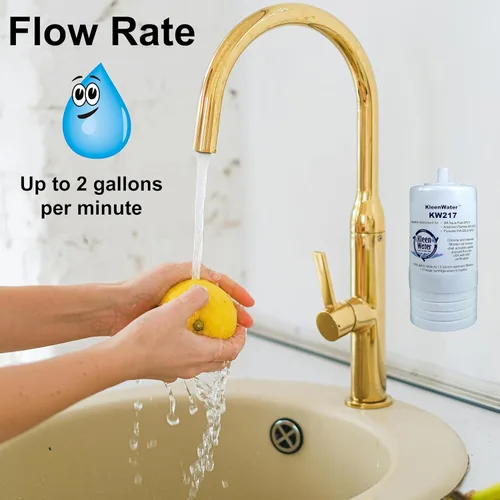 Miniatura 6 de KleenWater Filtro de agua KW217 compatible con Aqua-Pure AP217, cartucho de repuesto de carbono, juego de 2