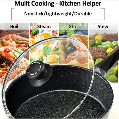 Miniatura 4 de Tapa de vidrio de 8 pulgadas para tapa de sartén, tapa de sartén, tapa de sartén, tapa de sartén con asa, compatible con sartén de hierro fundido