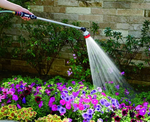 Miniatura 3 de Eden 94621 Pro Metal Boquilla de riego Turbo de 4 patrones de 18" con control de pulgar