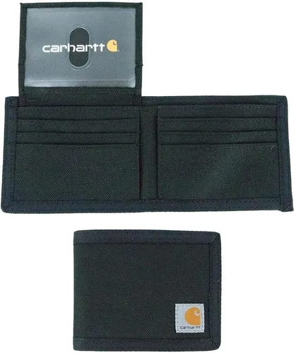 Miniatura 20 de Carhartt Carteras, billetera y portapasaporte para hombre, duradera billetera plegable, disponible en cuero y lona