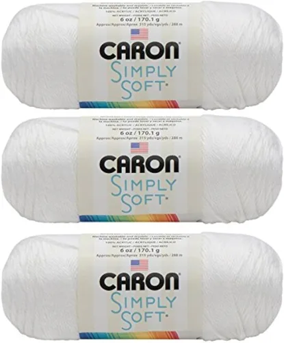 Miniatura 15 de Caron Simply Soft - Hilo verde militar, paquete de 3 unidades de 6.00 oz/6 onzas, 100% acrílico, peinado #4 (mediano), 315 yardas, tejido/ganchillo
